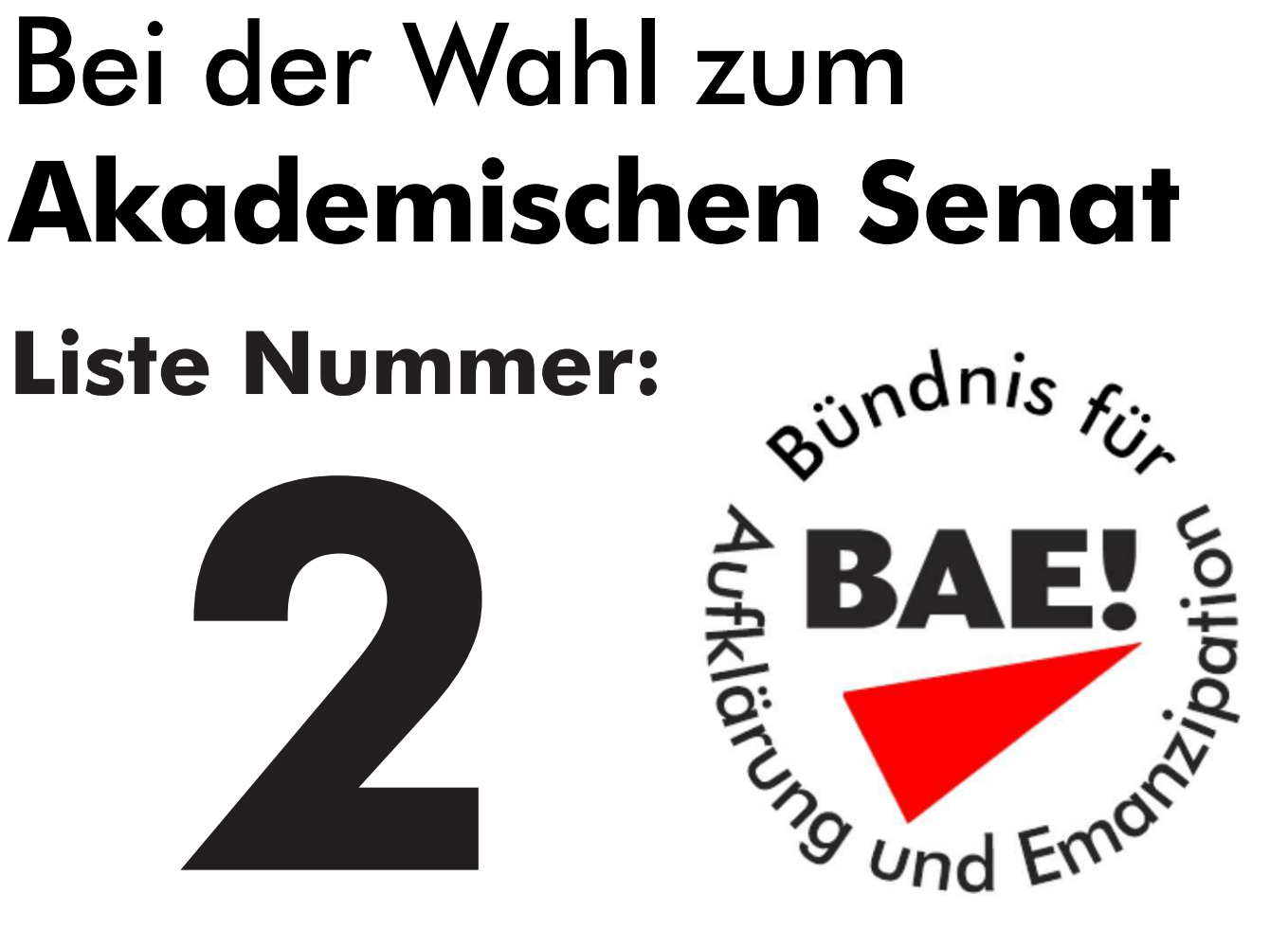Bündnis für Aufklärung und Emanzipation (BAE!)